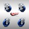 Service Caster 4 Inch SS Solid Polyurethane Wheel Swivel Bolt Hole Caster Set with 2 Brake SCC SCC-SSBH20S414-SPUS-2-TLB-2 - alternate 1
